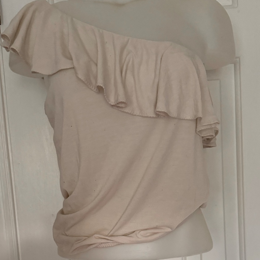 American eagle one shoulder ruffle top size M medium gently w/ tons of life left
